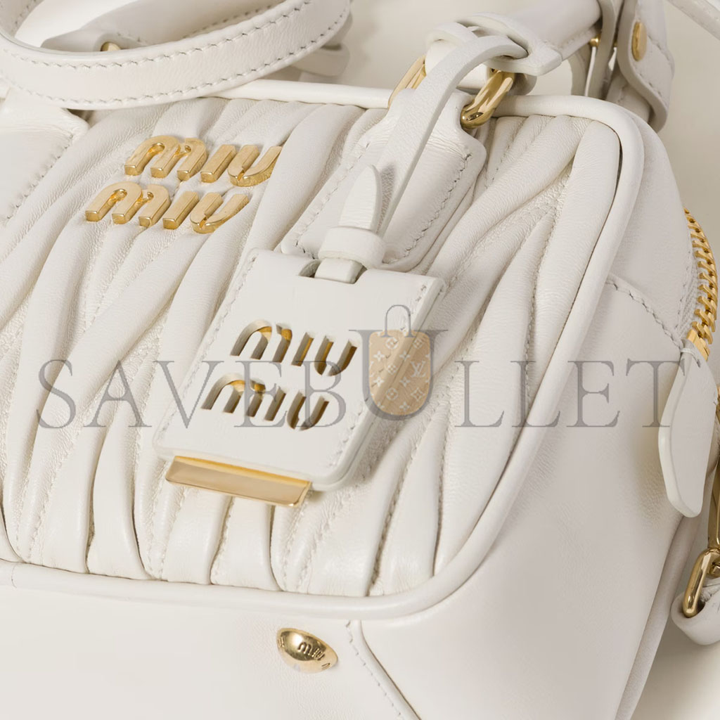 MIU MIU ARCADIE MATELASSÉ NAPPA LEATHER BAG 5BB123 (19*13*6cm)